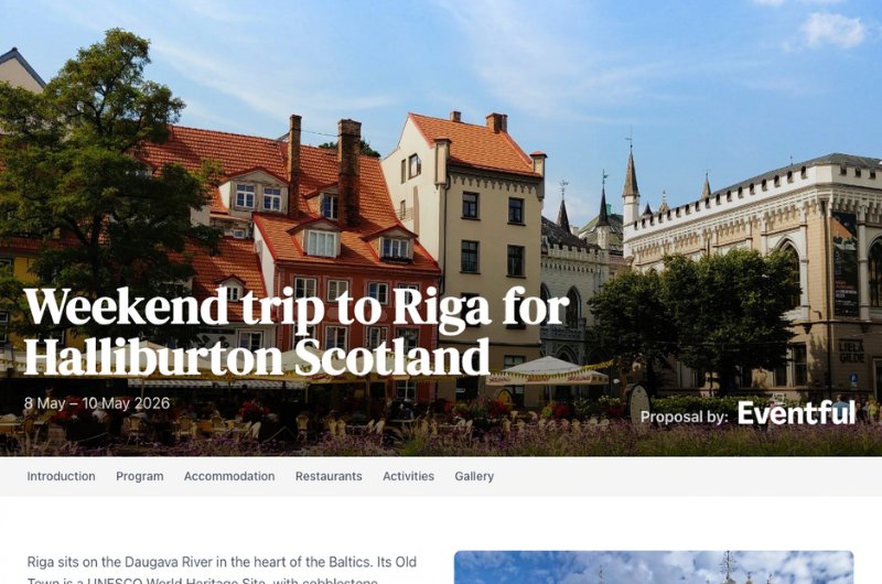 MICE WOW public proposal page with shareable link